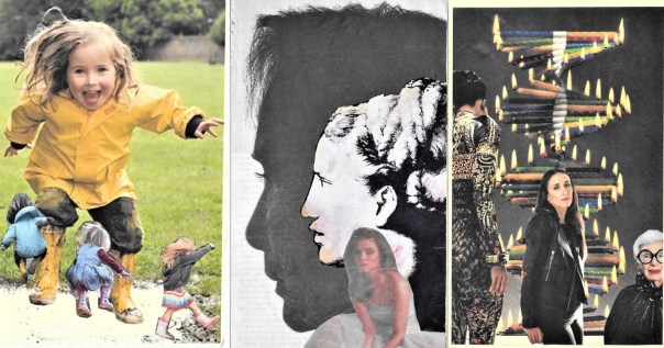 three cards together