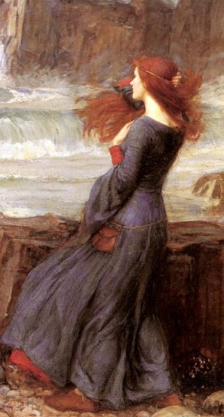 Miranda, The Tempest - John William Waterhouse crop